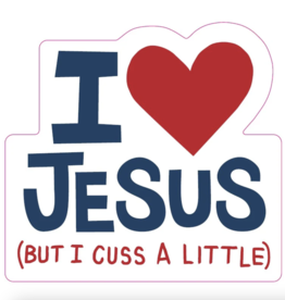 Funatic I love Jesus Sticker