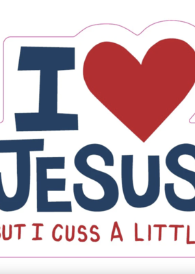 Funatic I love Jesus Sticker