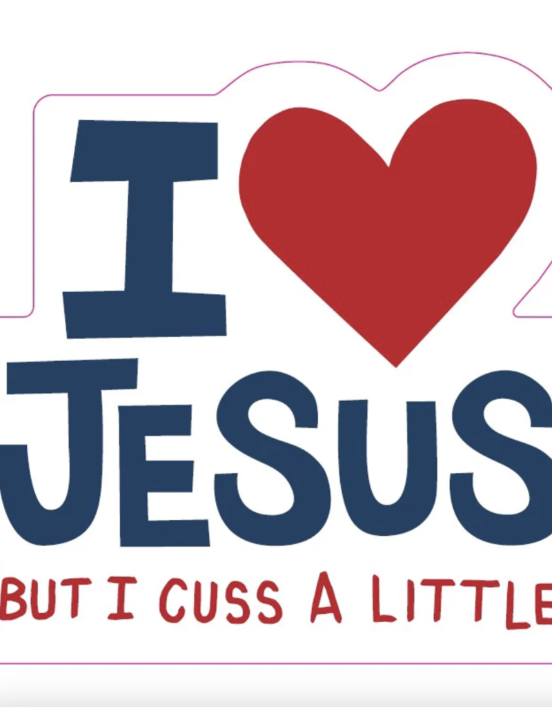 Funatic I love Jesus Sticker