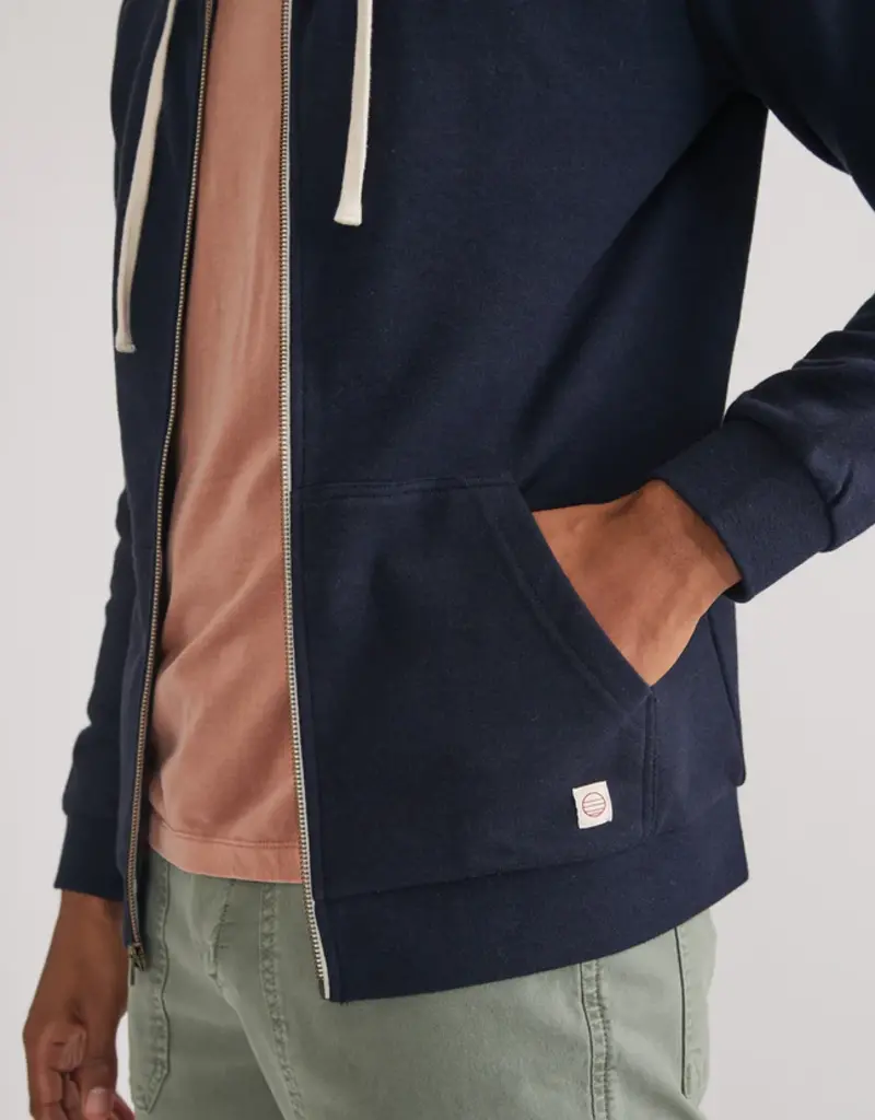 Marine Layer Fleece Stripe Full Zip