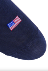 Dapper Classics Classic Navy with American Flags- Mid Calf