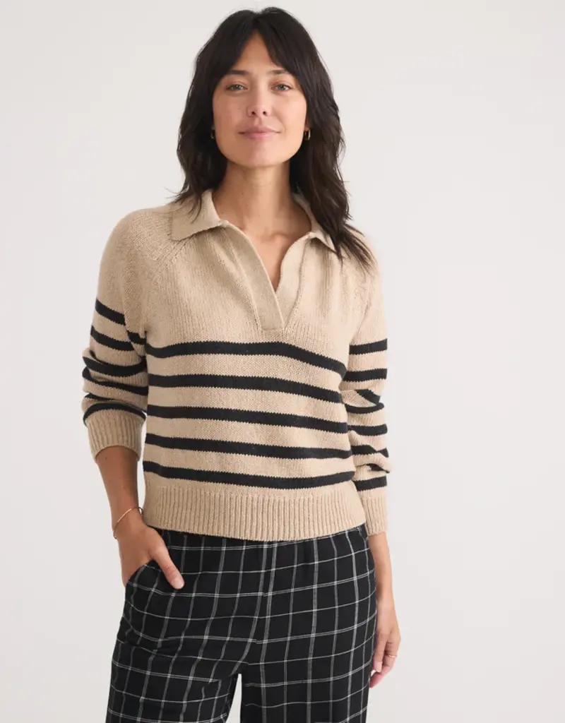 Marine Layer Claire Relaxed Sweater Polo