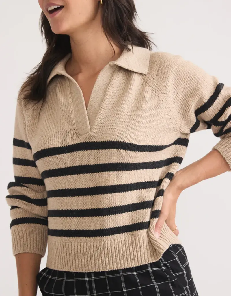 Marine Layer Claire Relaxed Sweater Polo