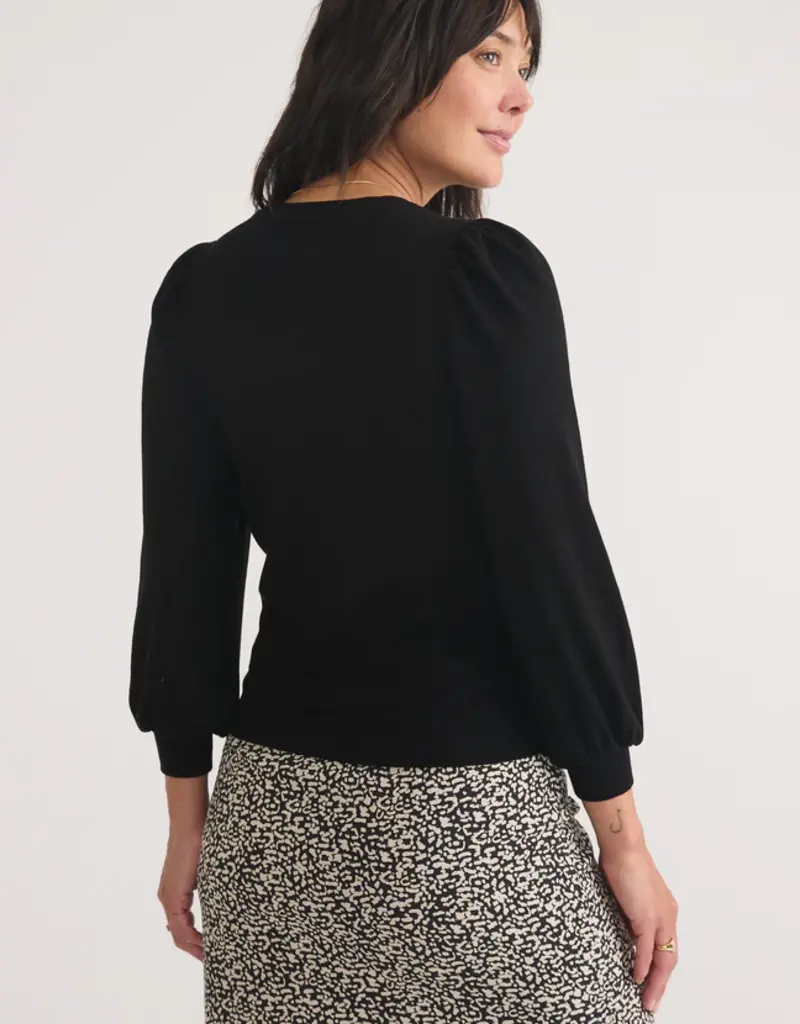 Marine Layer Lexi Rib Puff Sleeve Top