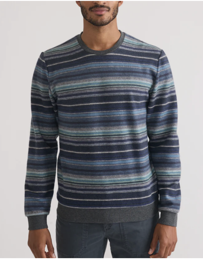 Marine Layer Fleece Out Stripe Crewneck