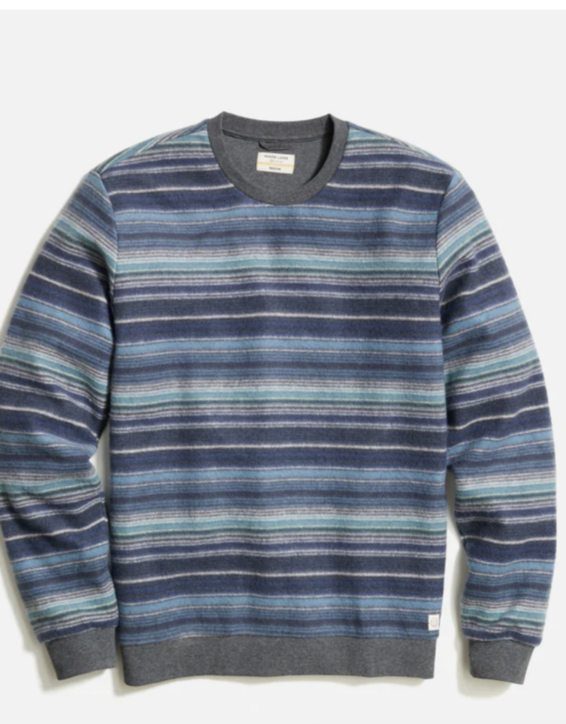 Marine Layer Fleece Out Stripe Crewneck