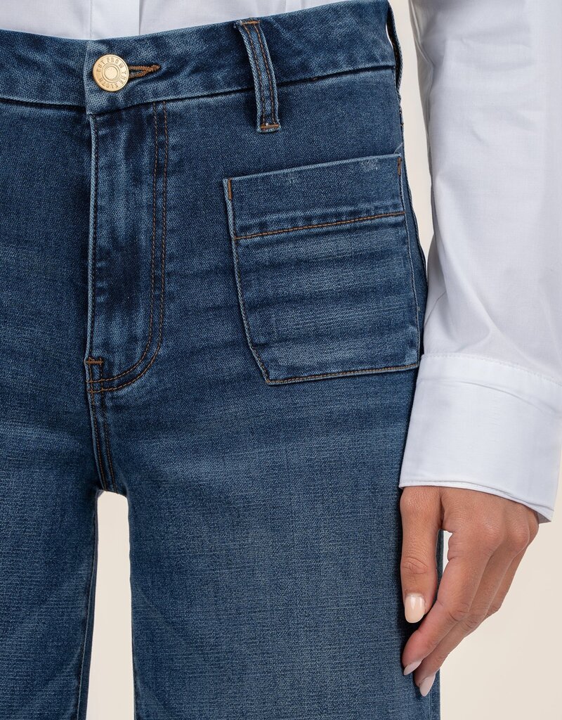 Kut from the Kloth Meg High Rise Wide Leg W Patch Pkts