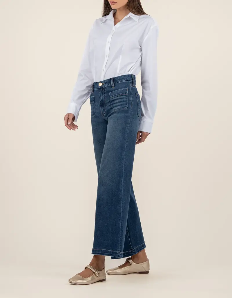 Kut from the Kloth Meg High Rise Wide Leg W Patch Pkts