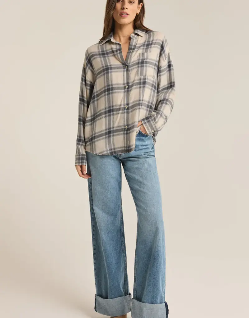 Z Supply River Plaid Button Up