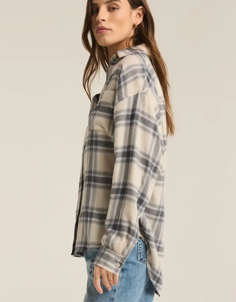 Z Supply River Plaid Button Up