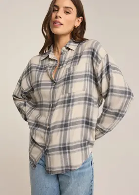 Z Supply River Plaid Button Up