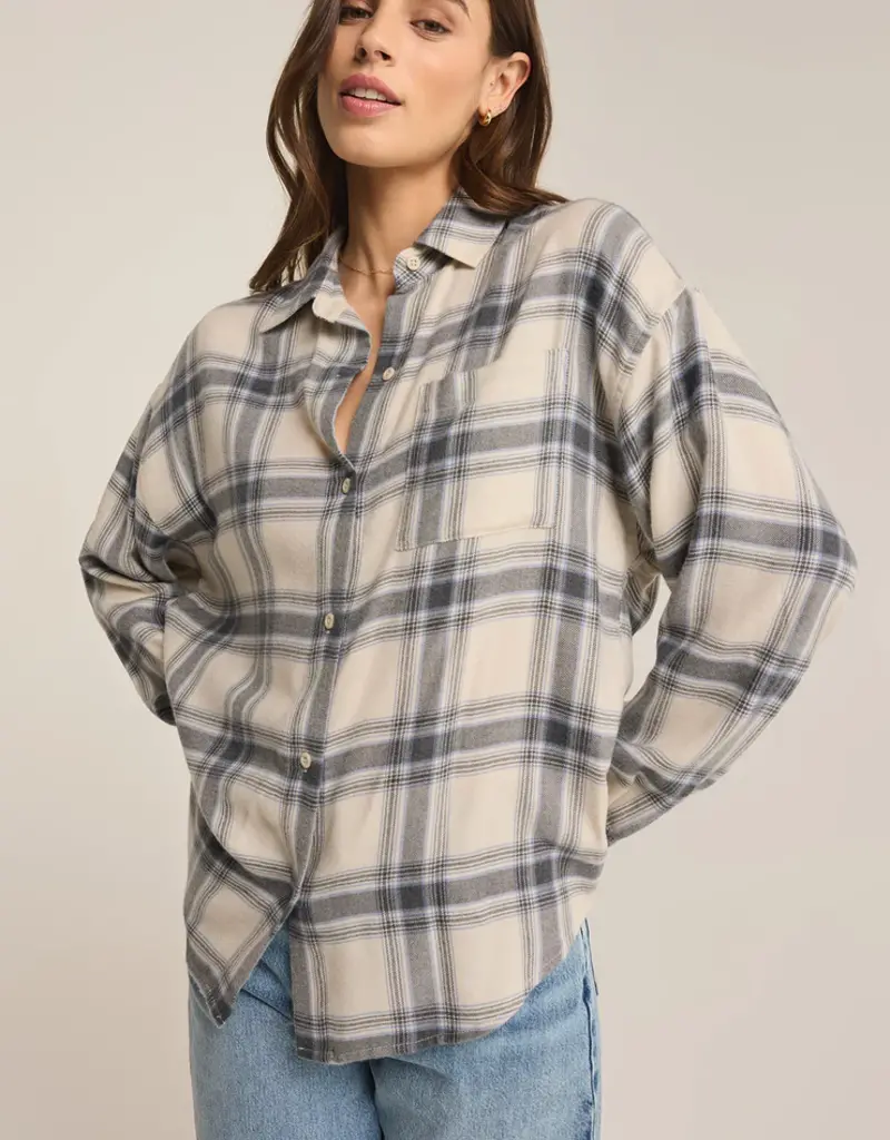 Z Supply River Plaid Button Up