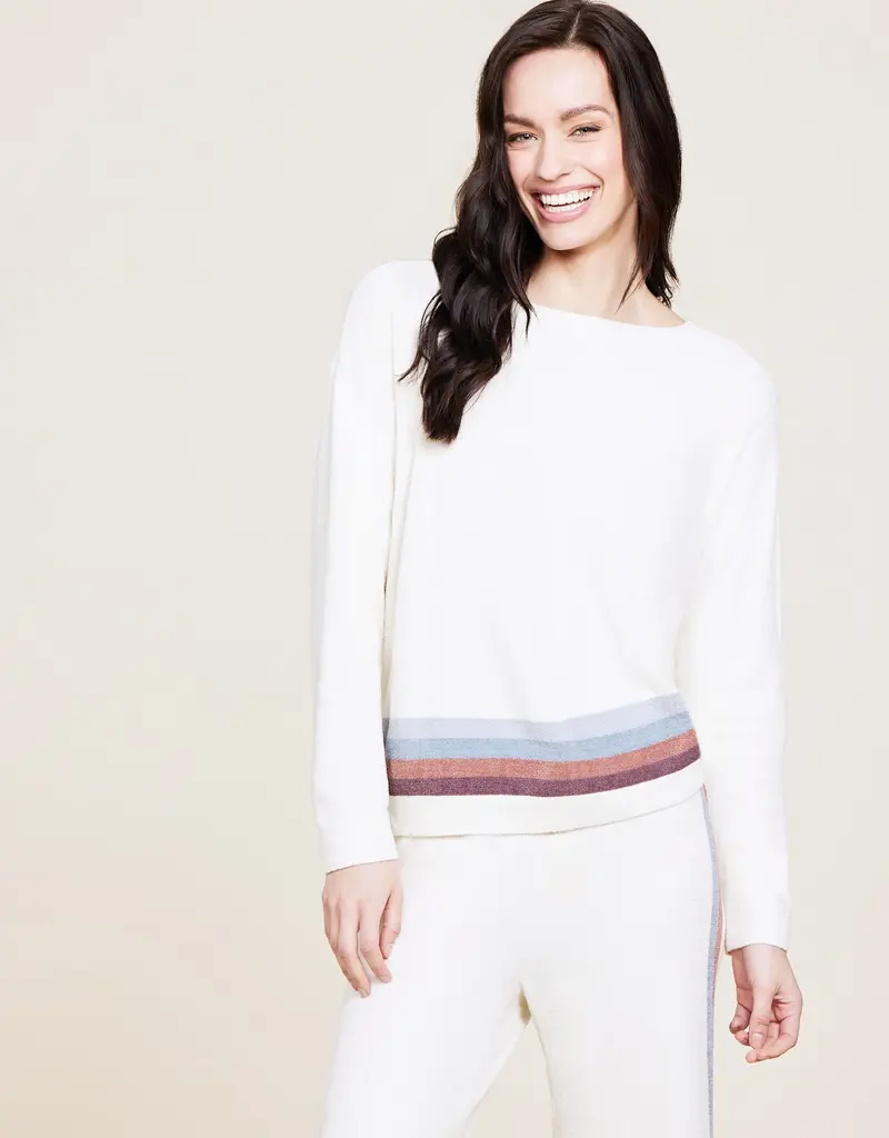 Barefoot Dreams Ccul Multi Stripe Pullover