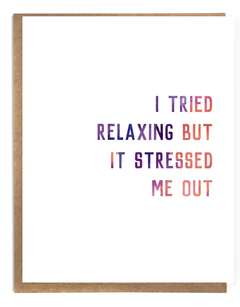 A Zillion Dollars I Tried Relaxing But It Stressed Me Out
