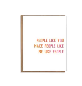 A Zillion Dollars People Like You Make People Like Me Like People