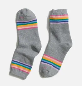 Marine Layer Hi-Ankle Crew Sock Grey Heather