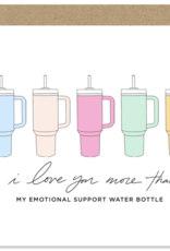Maddon and Co Emotional Support Water Bottle Card