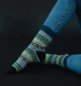 Panache Apparel Co. Blue & Lilac Pattern Socks