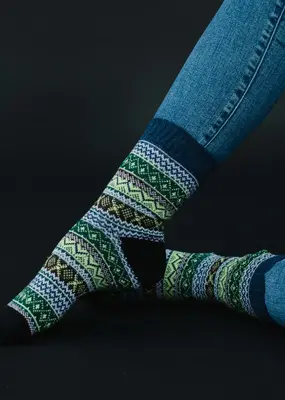 Panache Apparel Co. Blue & Lilac Pattern Socks