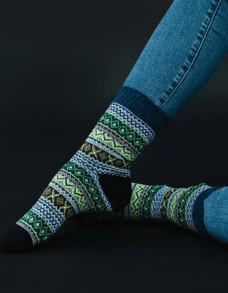 Panache Apparel Co. Blue & Lilac Pattern Socks