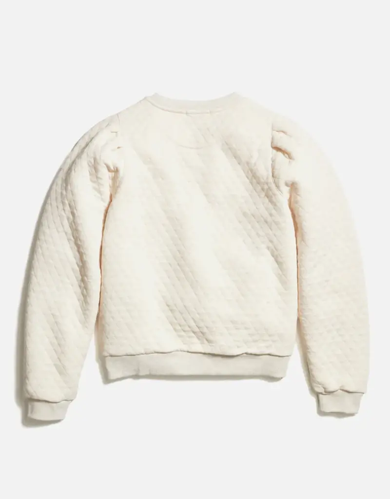 Marine Layer W's Corbet Quilted Puff Sleeve Crewneck