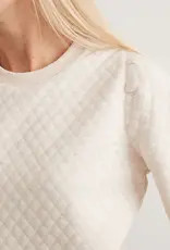 Marine Layer W's Corbet Quilted Puff Sleeve Crewneck
