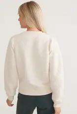 Marine Layer W's Corbet Quilted Puff Sleeve Crewneck