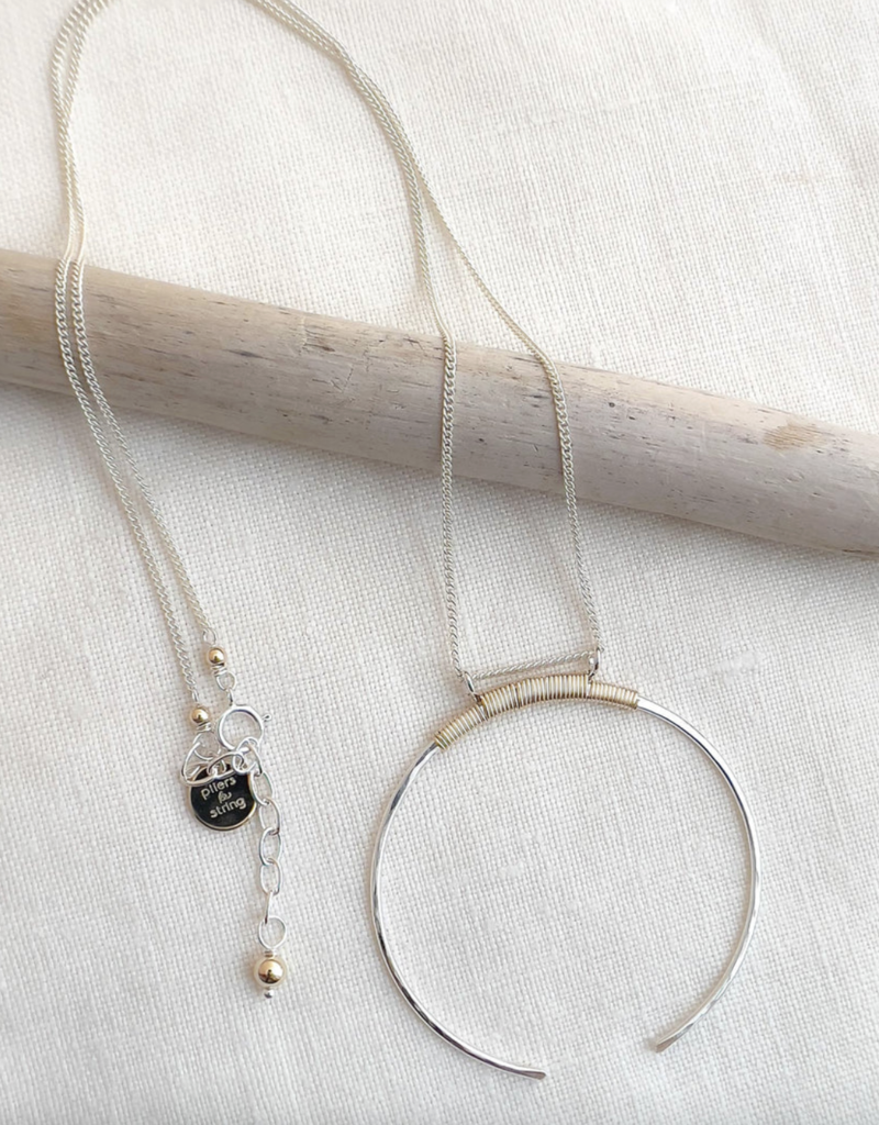 Pliers and String Helix Crescent Large- Silver