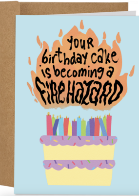 Sleazy Greetings Birthday Cake is Becoming a Fire Hazard