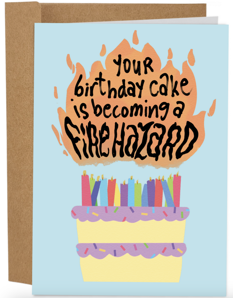 Sleazy Greetings Birthday Cake is Becoming a Fire Hazard
