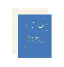 Ginger P. Designs To The Moon and Back Love Greeting Card