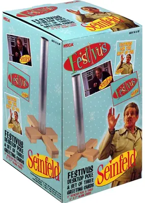 Neca Festivus Pole and Greeting Card Set