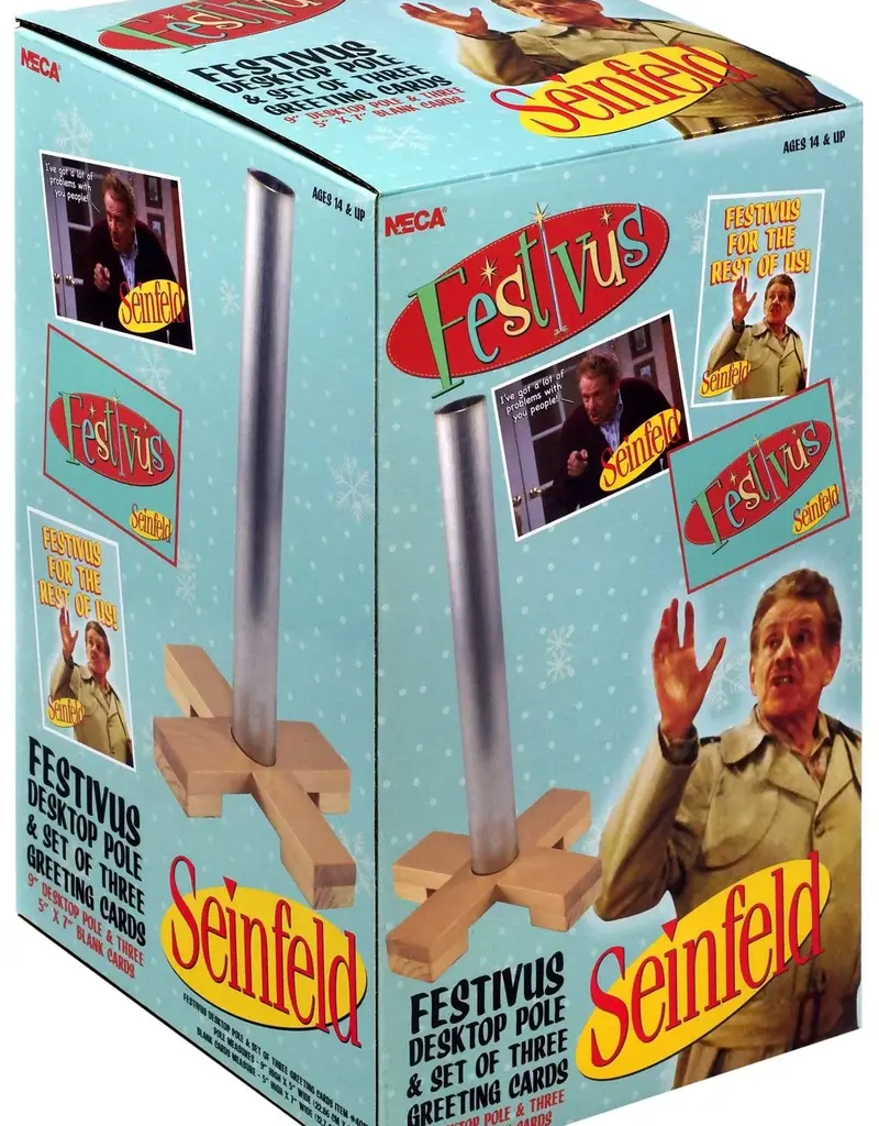 Neca Festivus Pole and Greeting Card Set