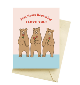 Seltzer Bears Repeating Love Card