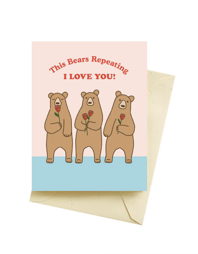 Seltzer Bears Repeating Love Card