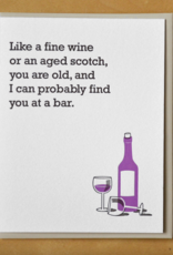 McBitterson Like A Fine Wine At A Bar Greeting Card