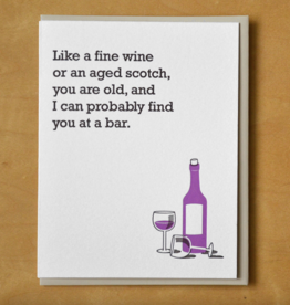 McBitterson Like A Fine Wine At A Bar Greeting Card