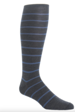 Dapper Classics Charcoal with Bay Blue stripe