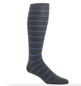 Dapper Classics Charcoal with Bay Blue stripe