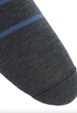 Dapper Classics Charcoal with Bay Blue stripe