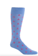 Dapper Classics Azure Blue w/ Coral Skull
