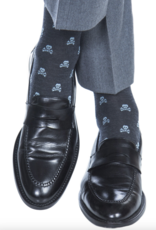 Dapper Classics Charcoal with sky blue skull