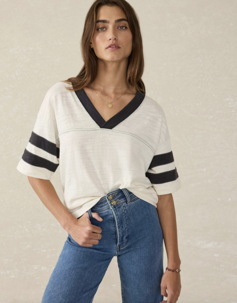 Faherty Sunwashed Slub Varsity Tee