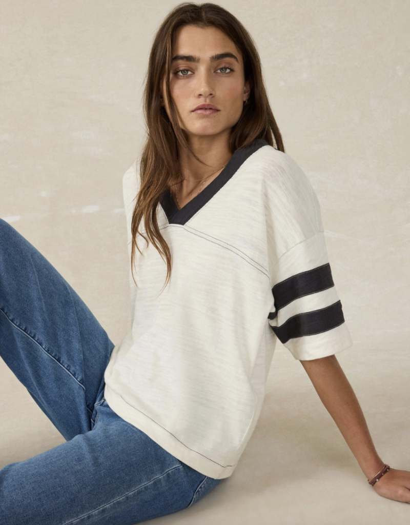 Faherty Sunwashed Slub Varsity Tee