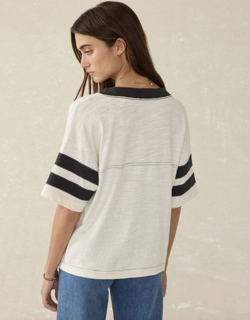 Faherty Sunwashed Slub Varsity Tee