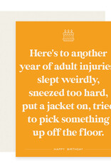 Paloma Paper Co. Adult Injuries Card