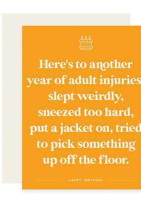 Paloma Paper Co. Adult Injuries Card