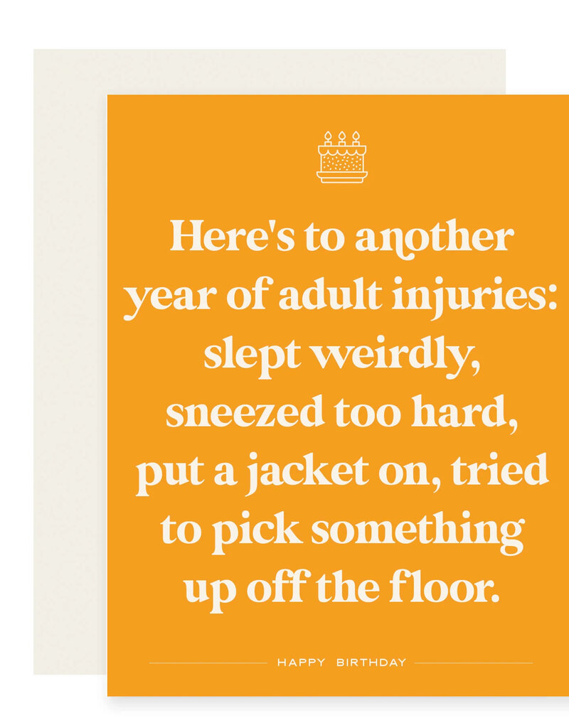 Paloma Paper Co. Adult Injuries Card