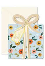 Ginger P. Designs Blue Gift Shape B Day Card