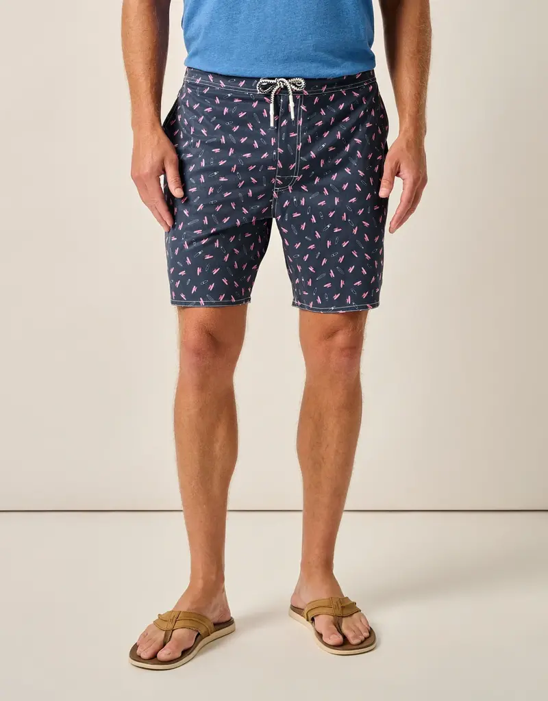 Johnnie-O Half Elastic 7" Surf Shorts